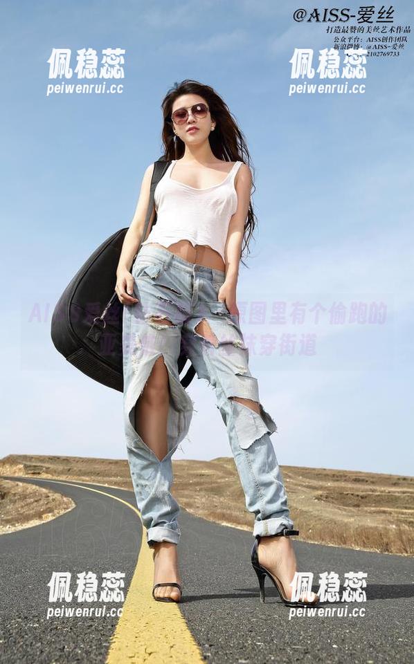 AISS爱丝(钻石版) - 原图里有个偷跑的亚美依！穿着丝袜穿街道